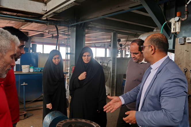 بازدید از کارخانه تولید الیاف تندگویان